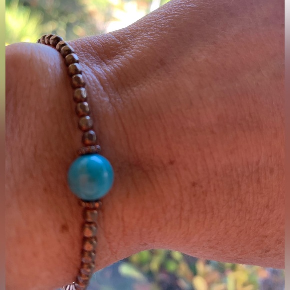 Genuine Turquoise Bracelet - Picture 3 of 4